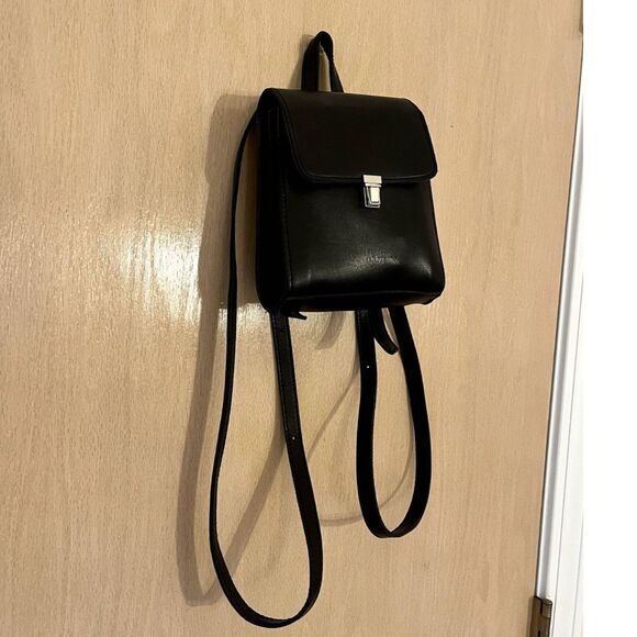 Brandy Melville Faux-Leather Mini Backpack - Picture 1 of 7